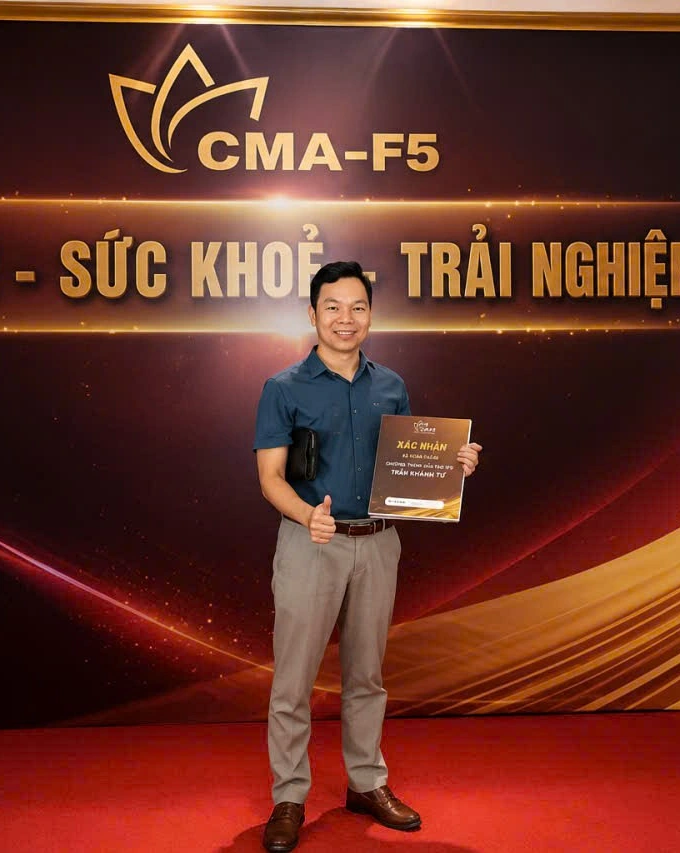 Đại diện ZenBan tại chương trình CMA-F5 với chứng nhận tham dự.